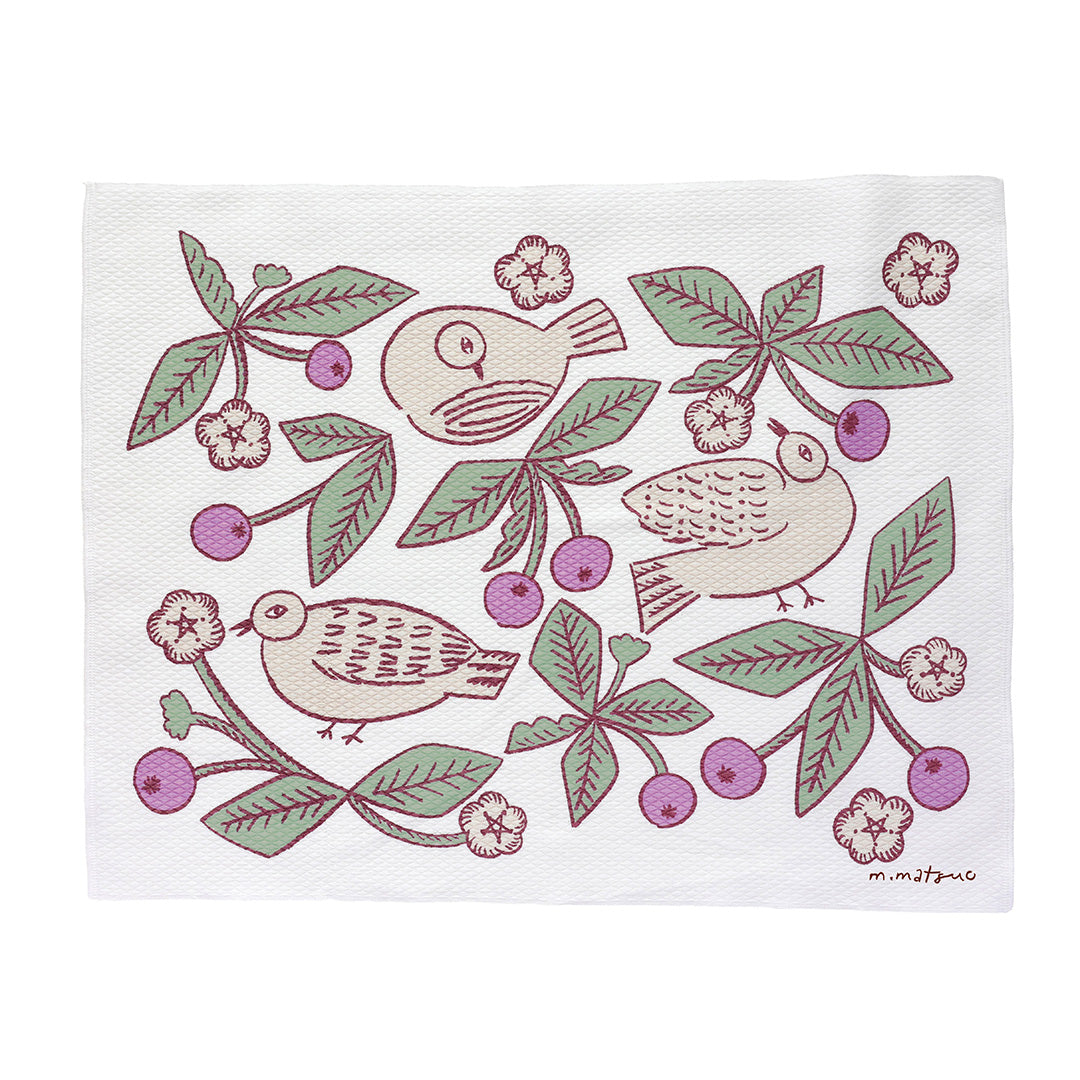 Matsuo Miyuki Kitchen Cloth Bird Beige