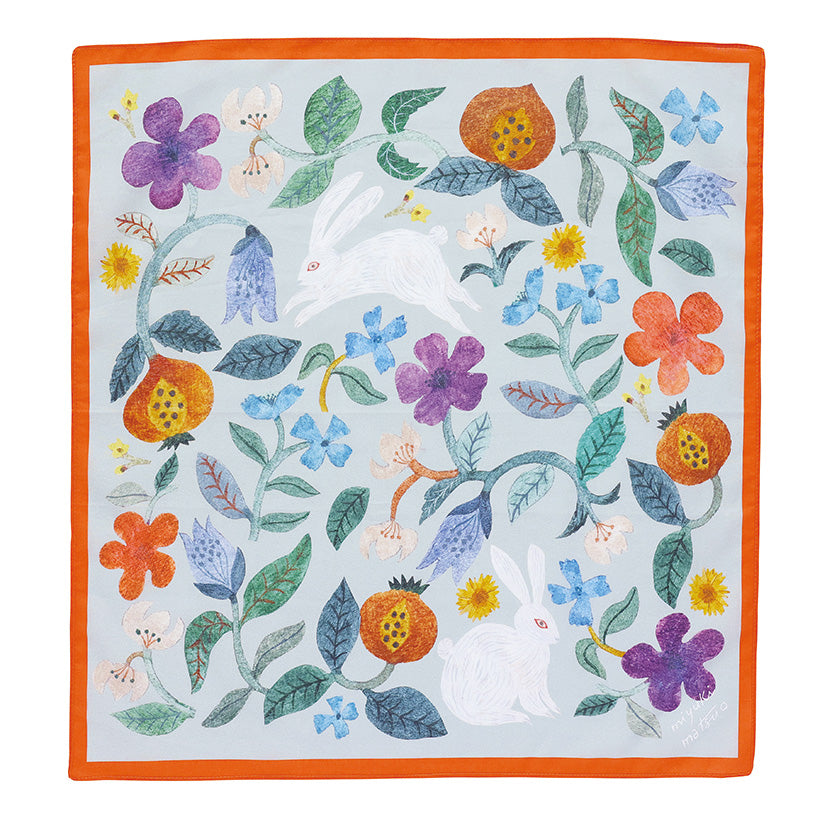Matsuo Miyuki Handkerchief Plants Rabbit