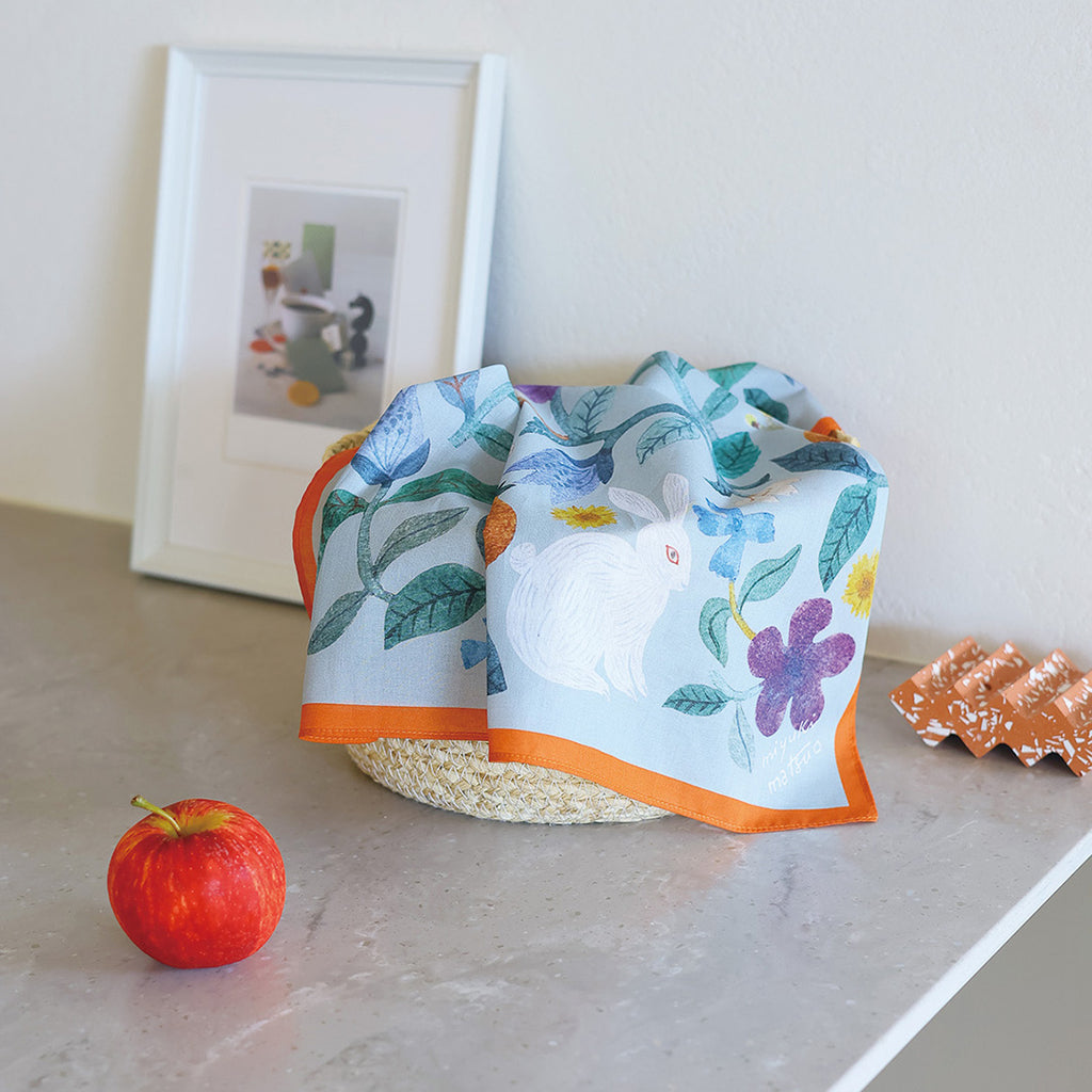 Matsuo Miyuki Handkerchief Plants Rabbit