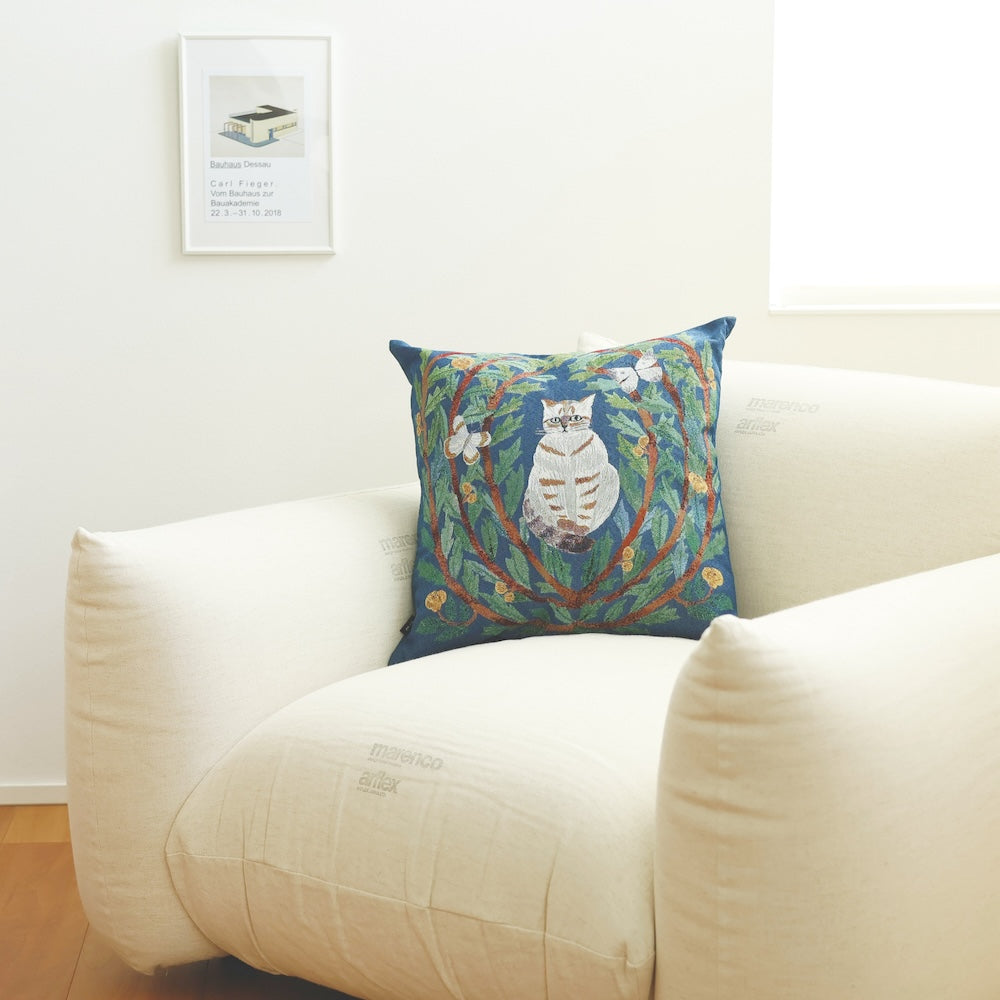 Matsuo Miyuki Cushion cover Flower Bird