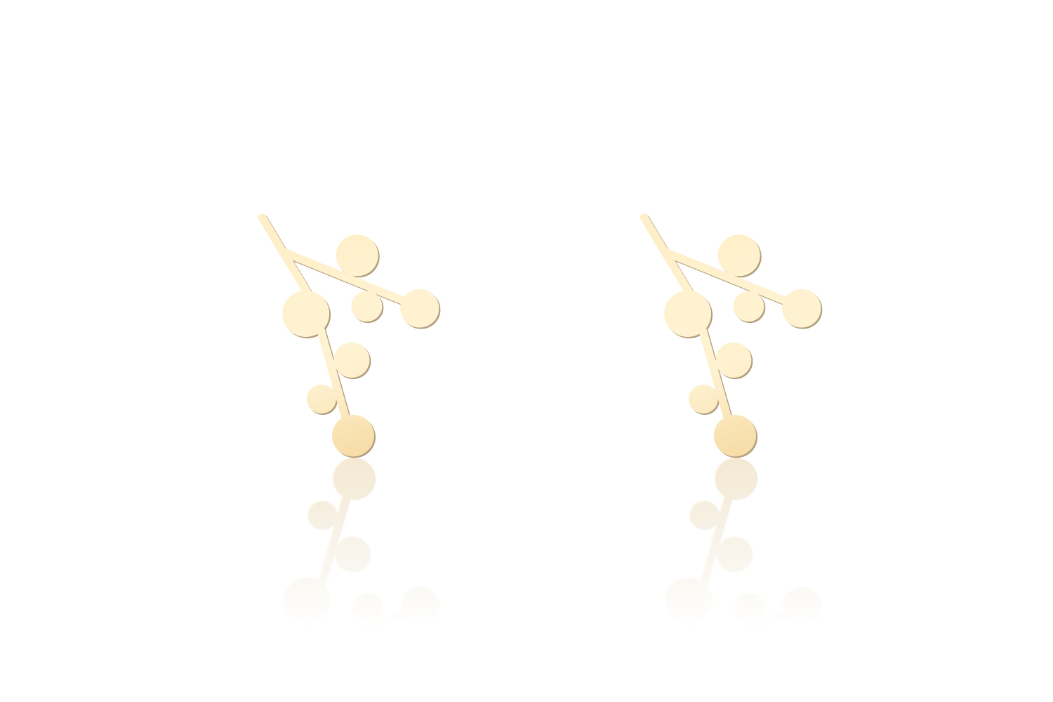 Snowy day earrings